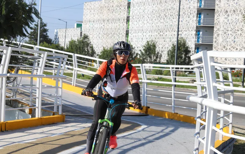 Gobierno de Puebla rehabilita ciclopistas en la zona metropolitana para fomentar la convivencia familiar