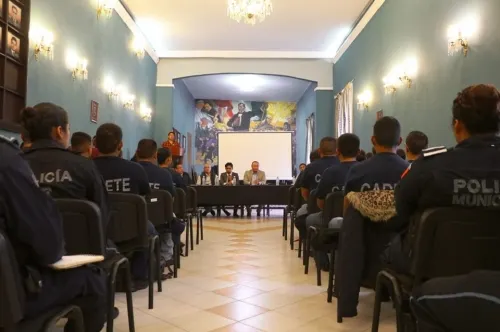 Capacitará CEDH a elementos de policía municipal de Atlixco en temas de derechos humanos