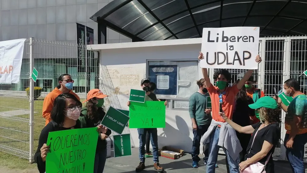 Hoy es el último día de clases en la UDLAP y no hemos podido regresar, señalan