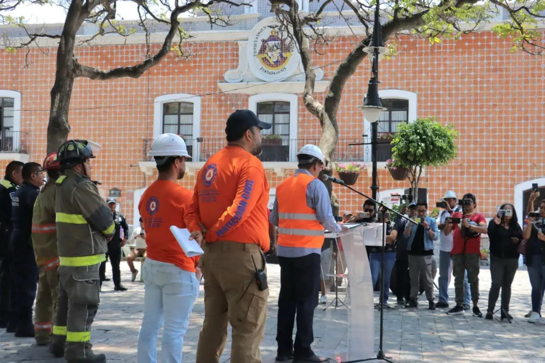 Ayuntamiento de Atlixco participa activamente en el Primer Simulacro Nacional 2025