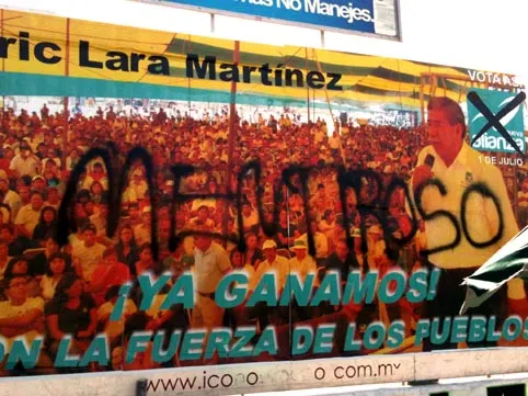 Atentan contra propaganda de Nueva Alianza en Tepeaca