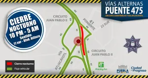 Ayuntamiento programa cierres nocturnos en Puente 475