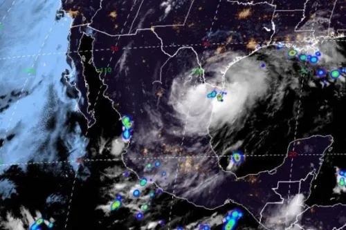Hanna ocasionará torrenciales lluvias y posibles tornados en el noroeste del país: Conagua