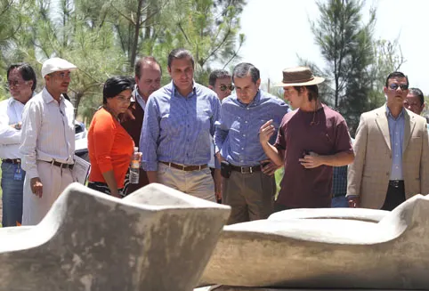 Recorren RMV y Secretario particular de FCH obras conmemorativas del 5 de Mayo