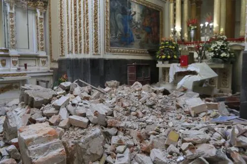 Arquidiócesis de Puebla reporta 167 templos dañados a consecuencia del sismo
