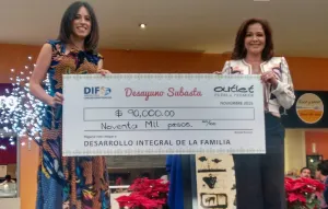 Recibe SMDIF donativo por 90 mp del Outlet