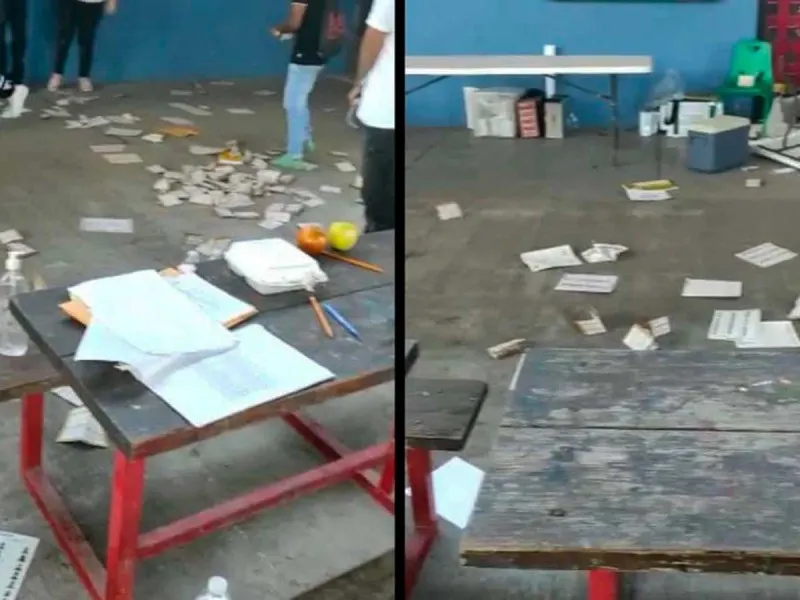 Comando destroza boletas y amenaza con asesinar gente en casilla de NL