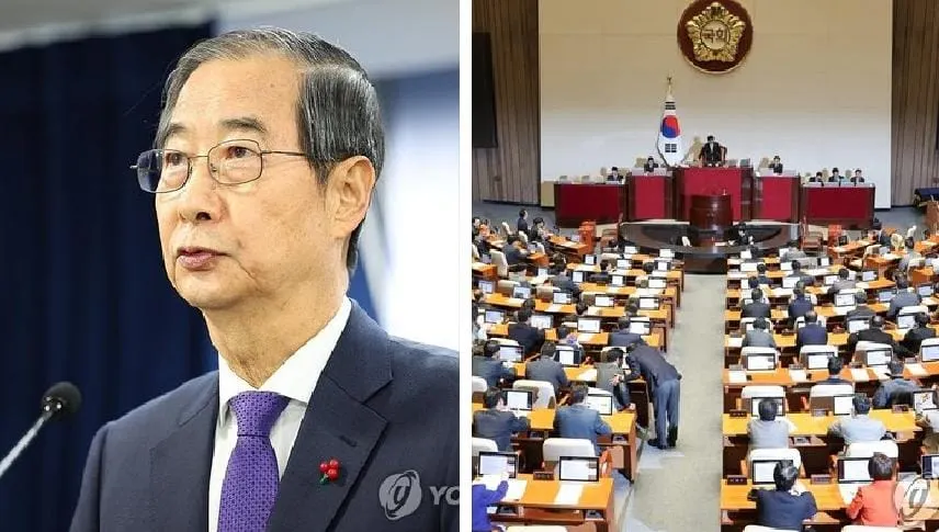 El Parlamento de Corea del Sur destituyó al presidente interino Han Duck-soo