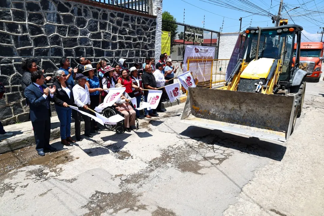 Rehabilitación de la 25 Poniente en San Pedro Cholula