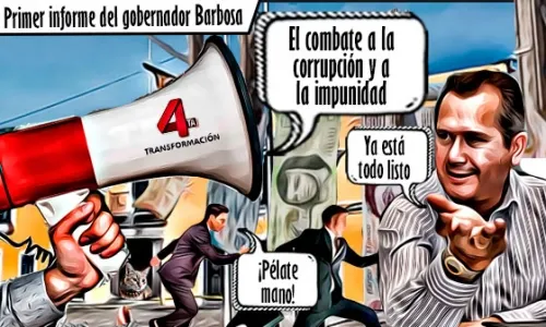 Adelanto del primer informe del gobernador Barbosa