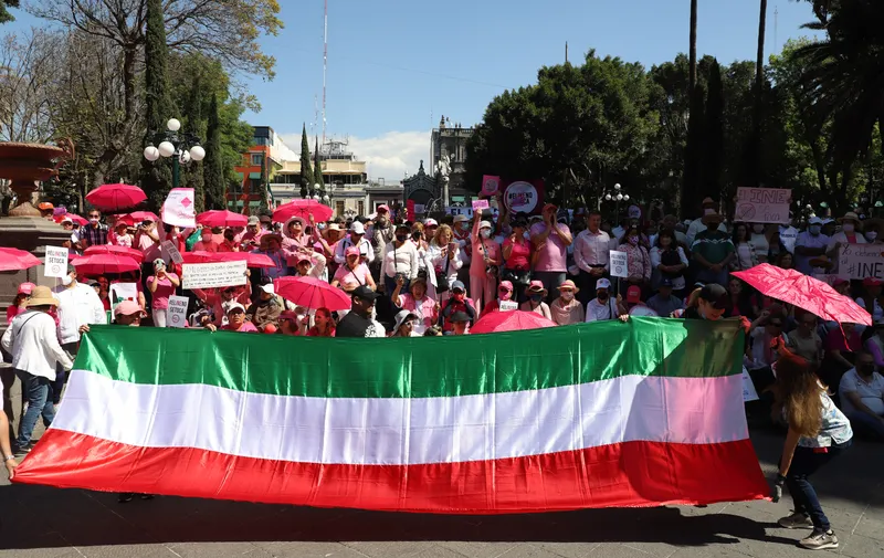 Marcha INE 2023 Puebla