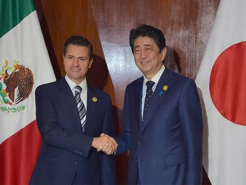 Peña Nieto se reúne con Shinzo Abe y Justin Trudeau