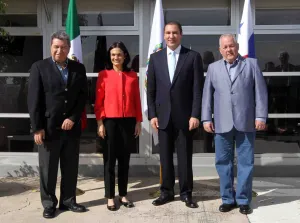 Rafael Moreno Valle recibe a la vicepresidenta de Panamá, Isabel Saint