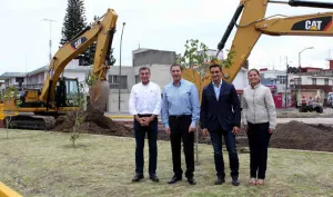 Moreno Valle y Tony Gali inician construcción del Distribuidor Juárez–Serdán