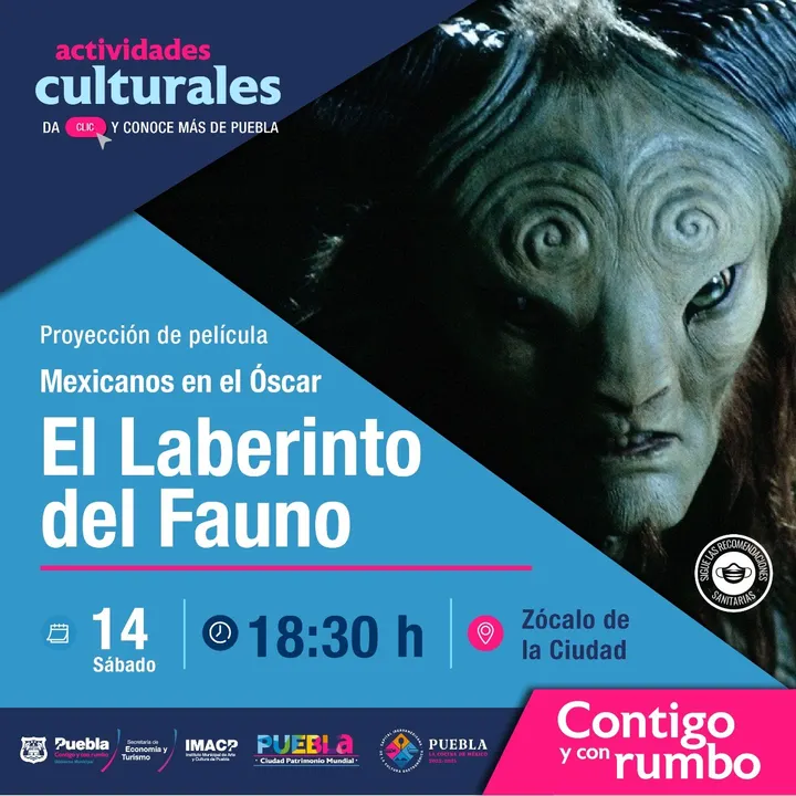 Ayuntamiento de Puebla proyección laberinto del fauno