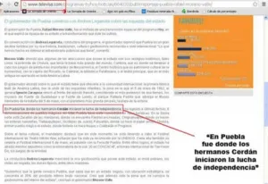 Televisa promueve con errores de ortografía a los hermanos Serdán