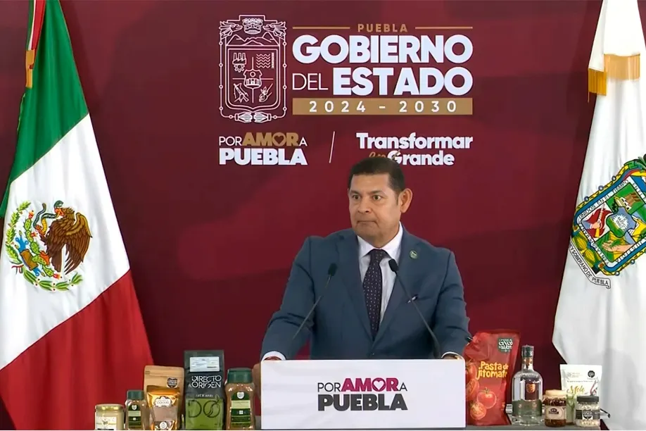 Alejandro Armenta Mier, gobernador del estado de Puebla. Foto: Captura de pantalla