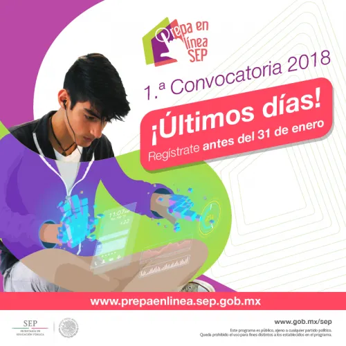 Últimos días para estudiar en Prepa en Línea-SEP