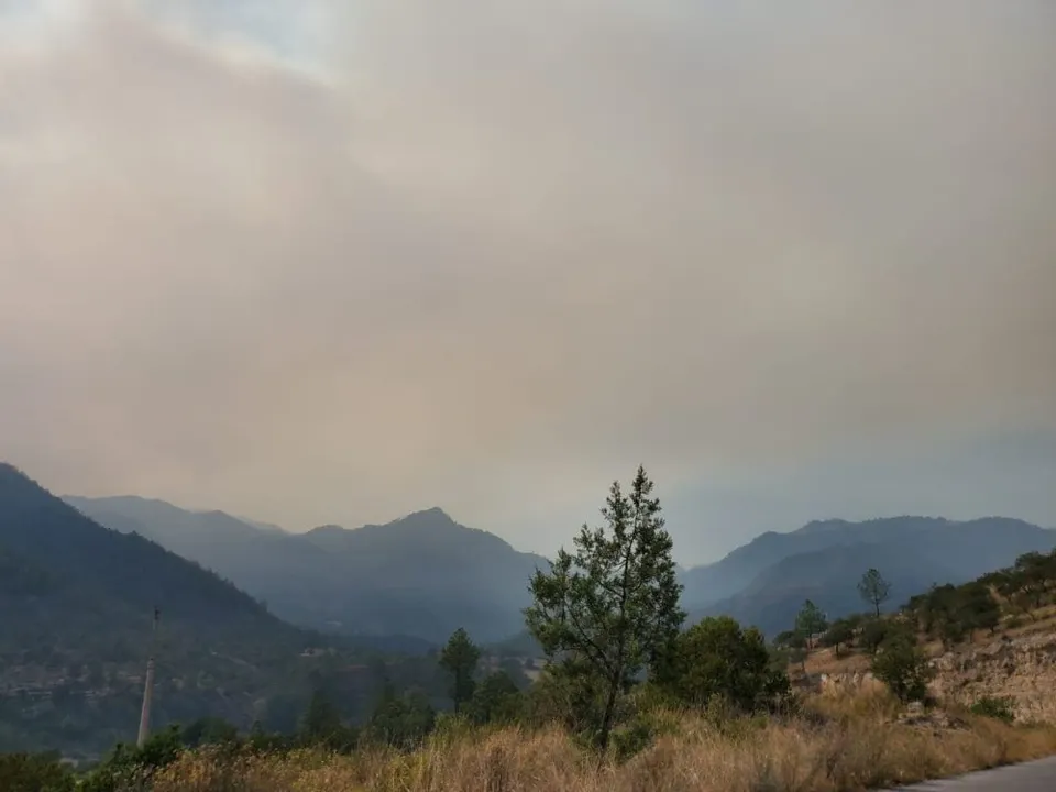 Atiende Coordinación de Protección Civil  incendio forestal en Ocotepec