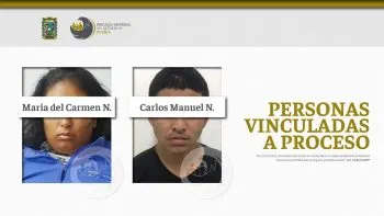 Fiscalía vincula a María N. y Carlos N. por posesión de drogas