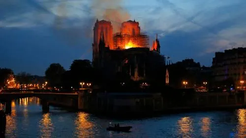 YouTube etiqueta videos del incendio de Notre Dame como material del 9/11
