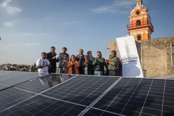 Promueve gobierno de Cuautlancingo desarrollo sustentable con sistema fotovoltaico de paneles solares