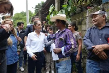 Claudia Sheinbaum visitó Querétaro para supervisar labores y apertura de caminos