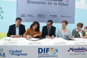 SMDIF testifica alianza de alcance mundial a favor de la niñez