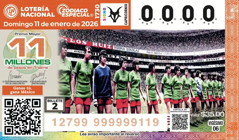 Presentan Gobiernos Federal y de la Ciudad de México Álbum Retro Lotería Nacional y el Fútbol