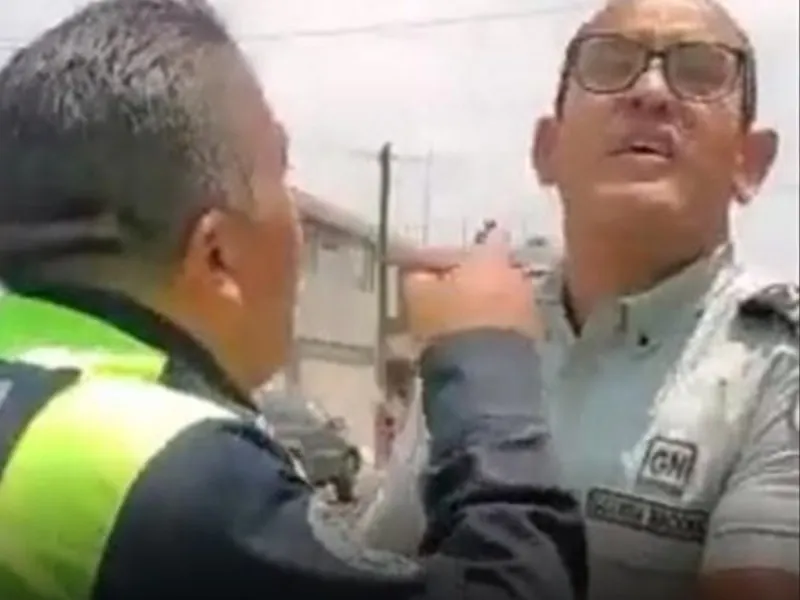 Golpeador de policías poblanos será denunciado por Guardia Nacional