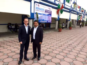Luis Banck, se reunió con el alcalde de San Andrés Cholula