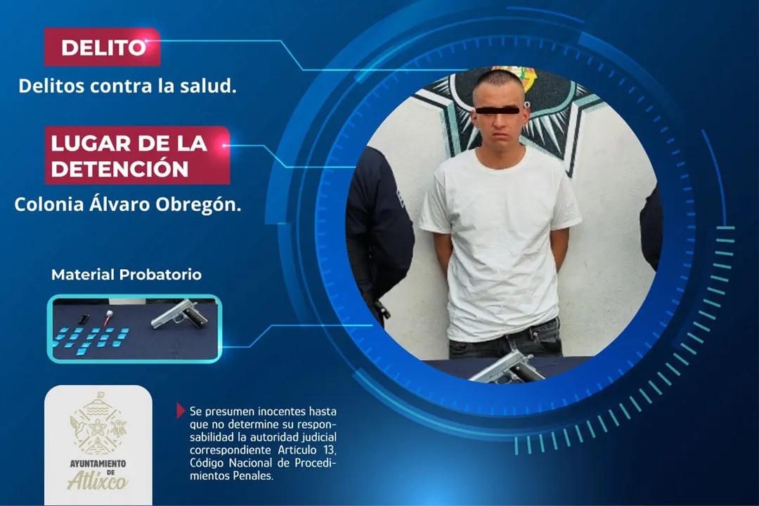 Ssc Atlixco Detenido Consumo Drogas Col Alvaro Obregon