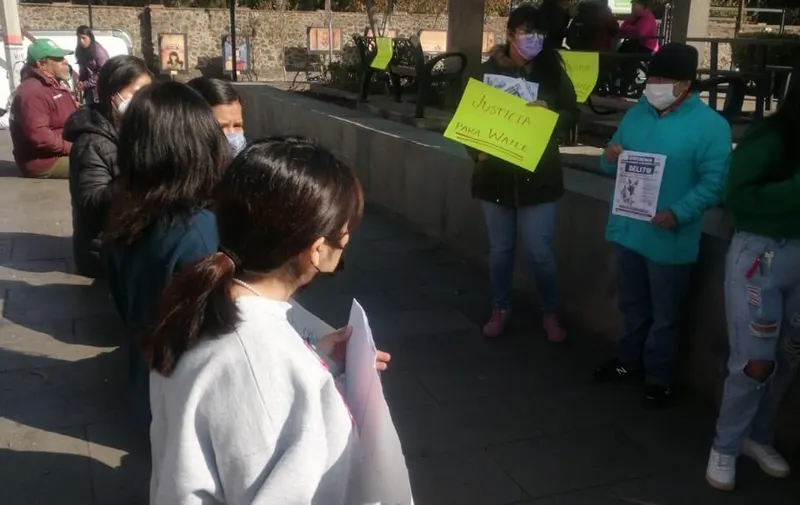 Manifestación por Waffle