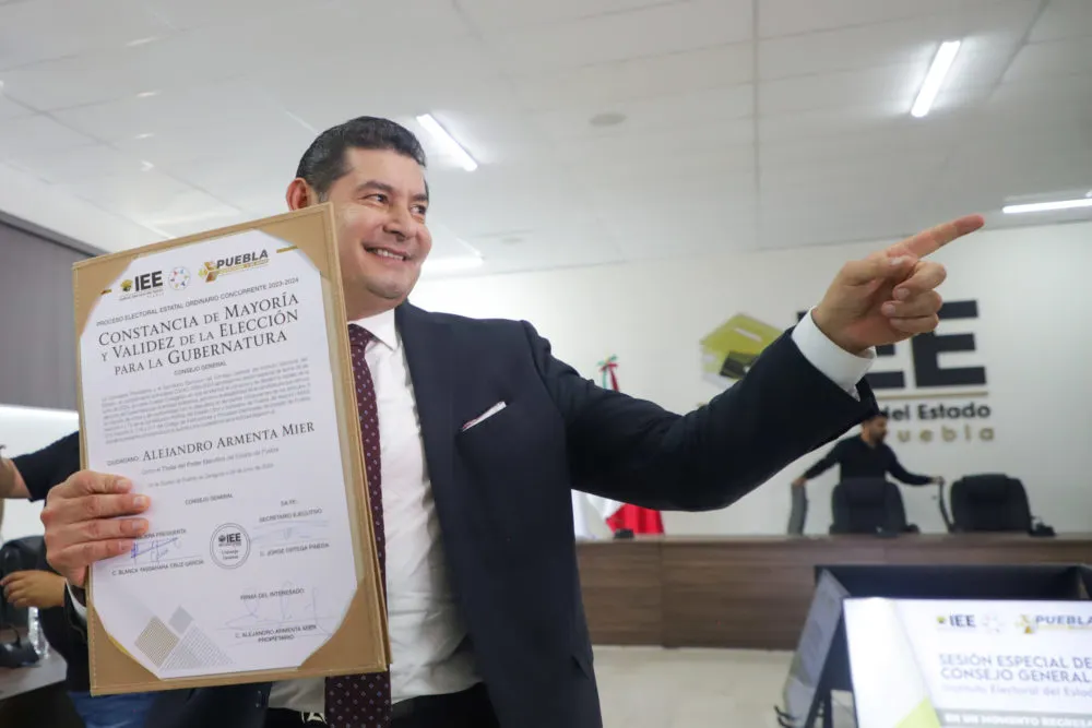 Armenta, el gobernador electo más votado en la historia de Puebla