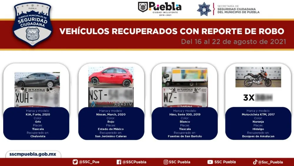 Foto: SSC de Puebla