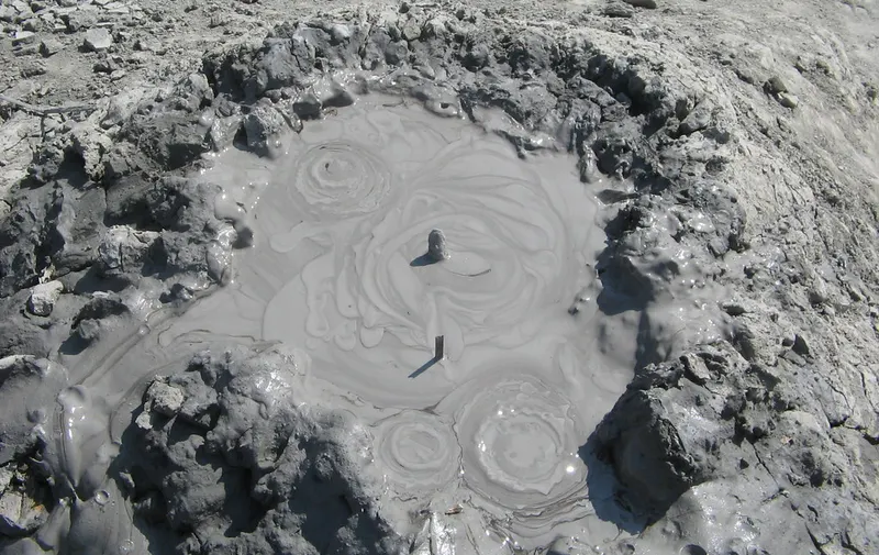 Tip of  a Mud Volcano...bartana, andaman