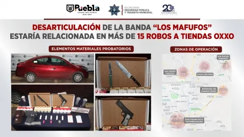 Desarticuló SSC de Puebla a la banda de “Los Mafufos”