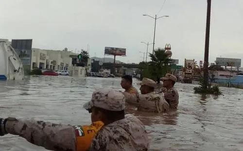 Lluvias en Sonora causan muerte de mujer y dejan inundaciones