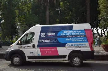 Habilita Ayuntamiento de Puebla unidad móvil para pago de predial 2022