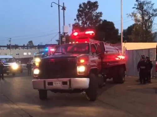 Se registra incendio en Reclusorio Oriente