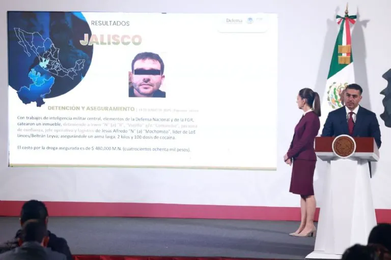 Reporta García Harfuch más de mil detenidos y toneladas de droga aseguradas en solo 15 días