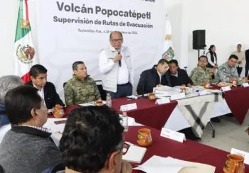 Segob presenta Programa Especial para Contingencias del volcán Popocatépetl