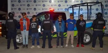 Policía Municipal detiene a siete sujetos quienes presuntamente robaron una tienda Elektra