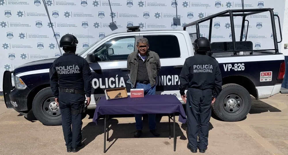 Policía Municipal detuvo a hombre por portación ilegal de arma de fuego