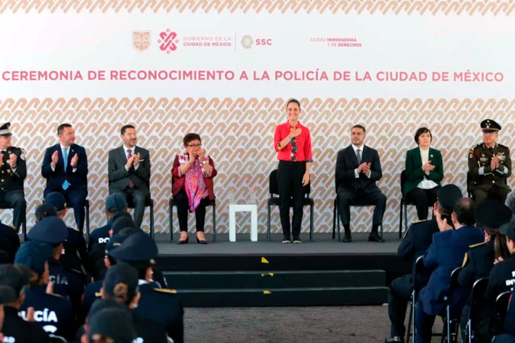 Claudia Sheinbaum Pardo Reconocimientos Policia