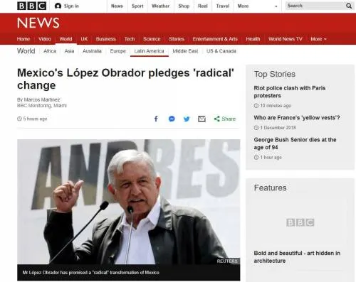 El mundo observa el cambio de poder en México