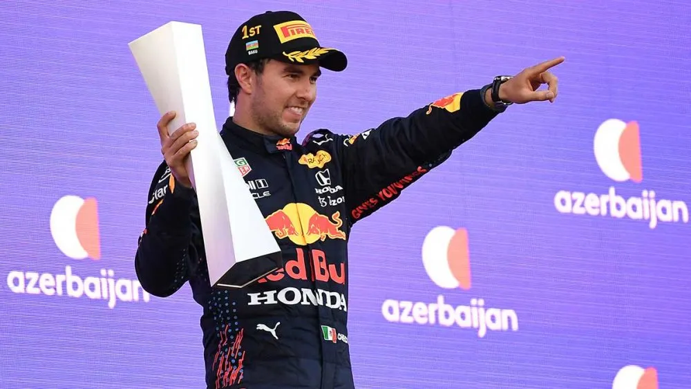 ¡A lo más alto! “Checo” Pérez gana el Gran Premio de Azerbaiyán