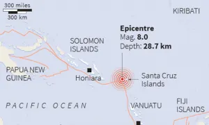 Emiten alerta de Tsunami en el Pacífico