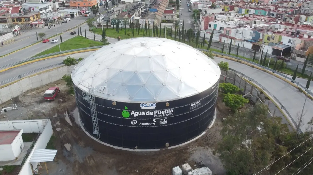 Agua de Puebla construye 4 nuevos Macrotanques que beneficiarán a 130 mil habitantes