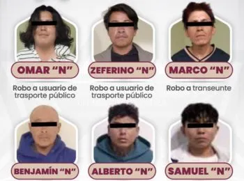Atrapan a siete presuntos responsables de robo a transeúnte, en distintos puntos de Puebla capital
